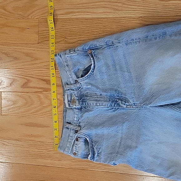 Zara 90"s high waisted wide leg distressed jeans - Picture 14 of 16